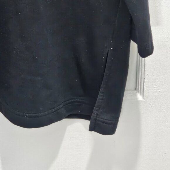 BLAST Women's Plus Size Black Fleece Sweater - Size 1X - 1/4 Zipper - Picture 5 of 10